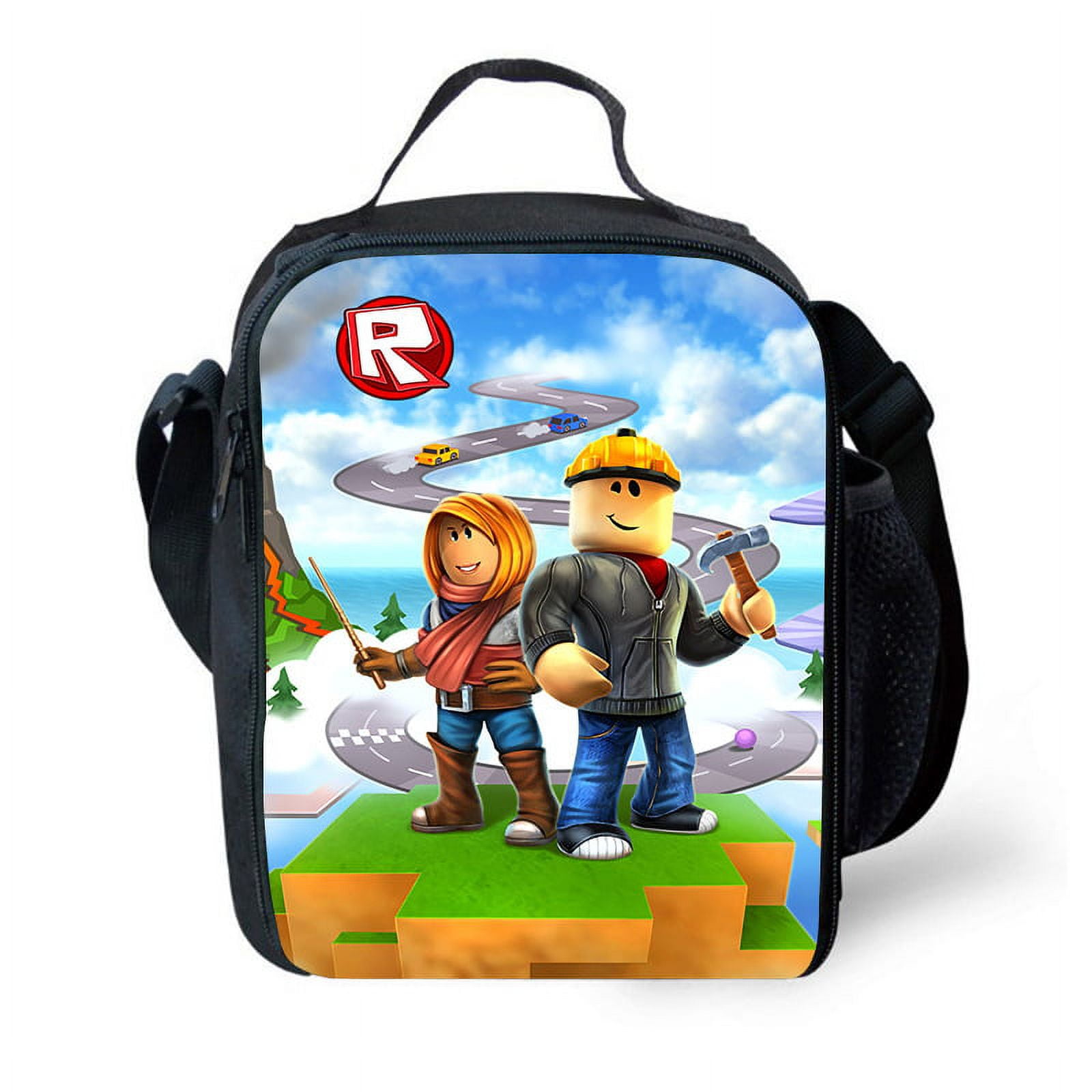 Toyella New Roblox Game 3-Piece Large Capacity Backpack 1style Pencil case  