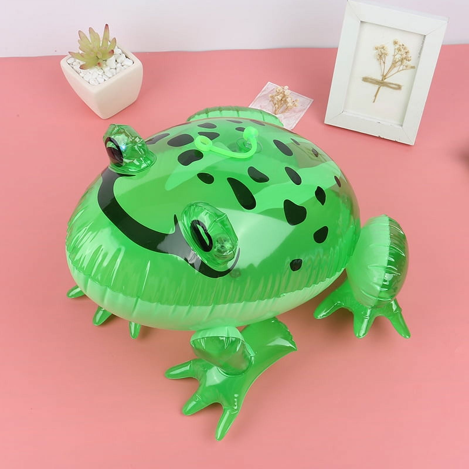 Toyella Pvc Inflatable Eyes Lightemitting Frog Inflatable Toy Light