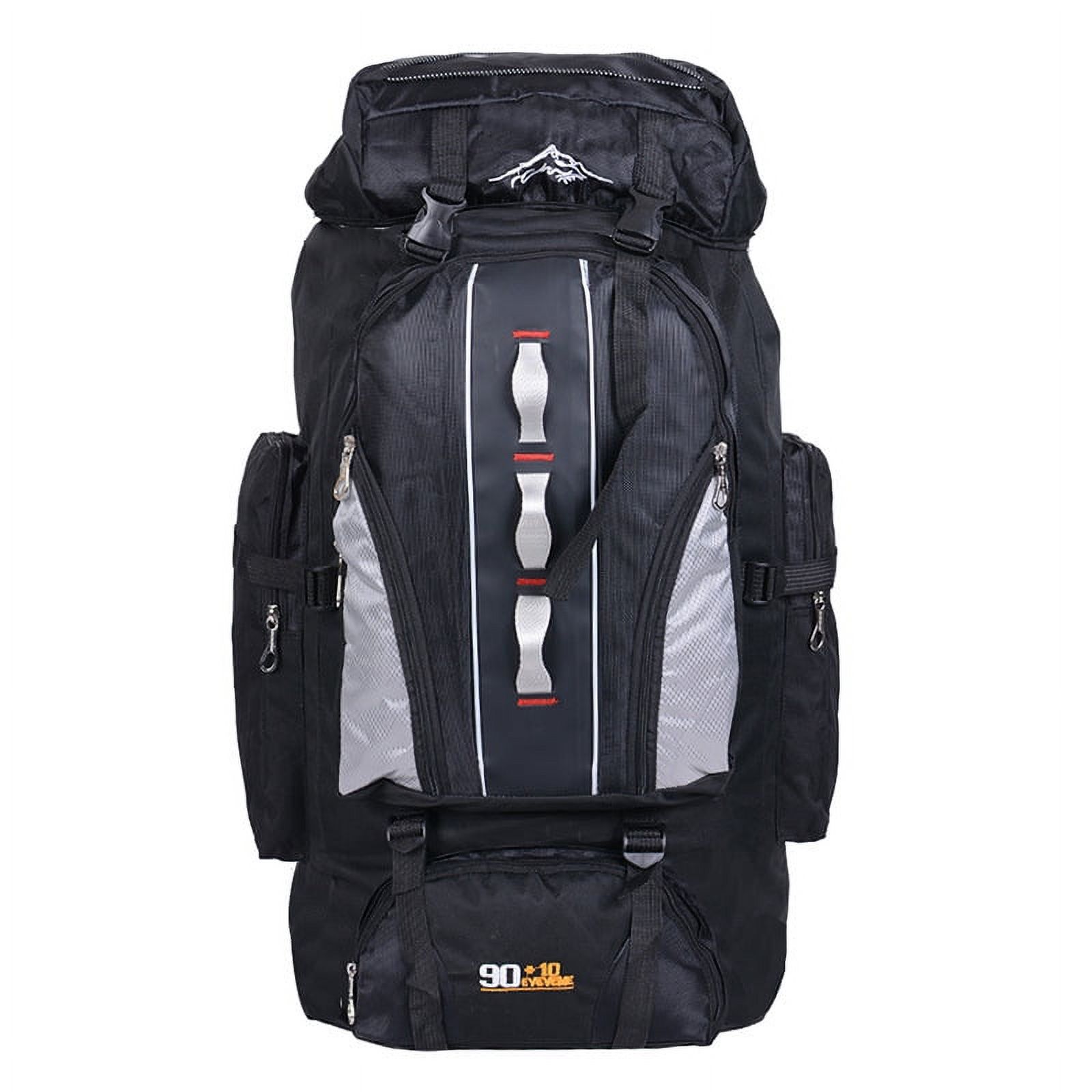 Toyella Waterproof Nylon Outdoor Hiking Bag Black 100L - image 1 of 6