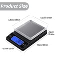 thumbnail image 1 of Toyeng 1PC Digital Gram Scale, High Accuracy Scale for Food Ounces and Grams for Cooking, Baking, with Tare Function, Black, 1 of 6