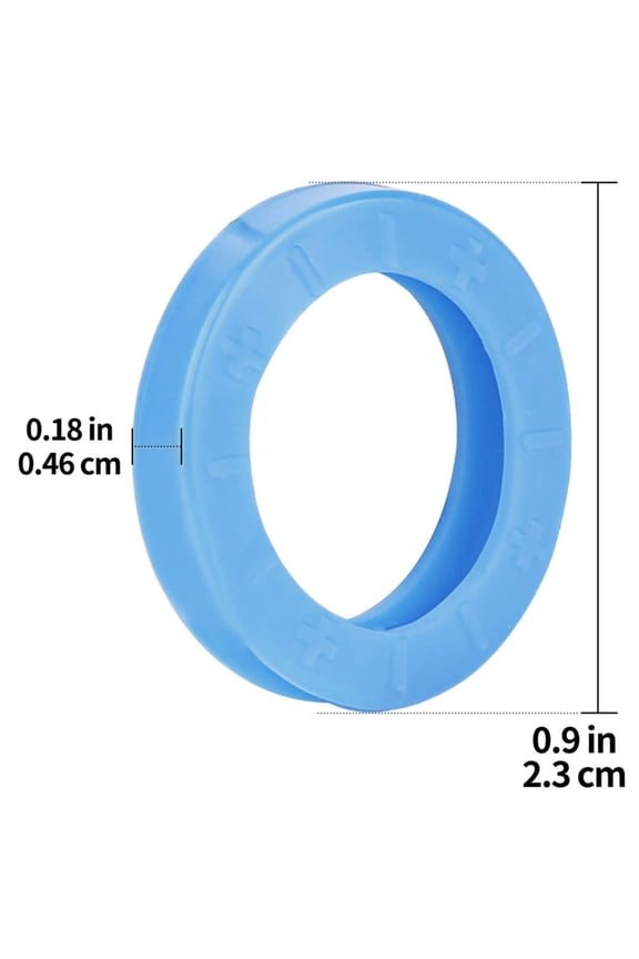 24PC Silicone Key Caps, Plastic Key Identifier Coding Rings, Red