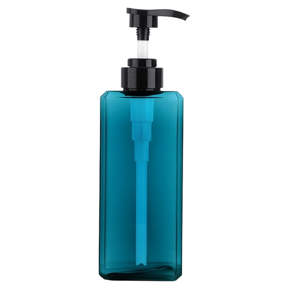 Toyeng Blue 650ml Refillable Pump Bottle, Large Travel Toiletry Dispenser for Shampoo and Body Wash