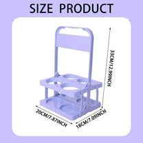 Toyeng Cup Holder Portable Plastic Drink Reusable Beer Bottle Coffee Cup Holder Beverage Cup Drink Caddy for 4 Holes Cup Holders with Handle for Catering Restaurant Travel Car