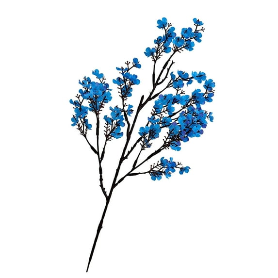 Toyeng Real Touch Babys Breath Artificial Flowers - Blue 47*6cm UV Resistant Faux Floral, Home Office Wedding Table Centerpiece Decor