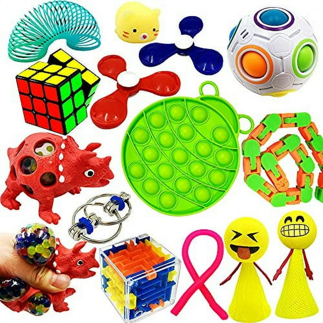 ToyerBee Sensory Fidget Toys Set for Adults, Kids, ADHD, ADD, Anxiety Autism, Autistic to Stress