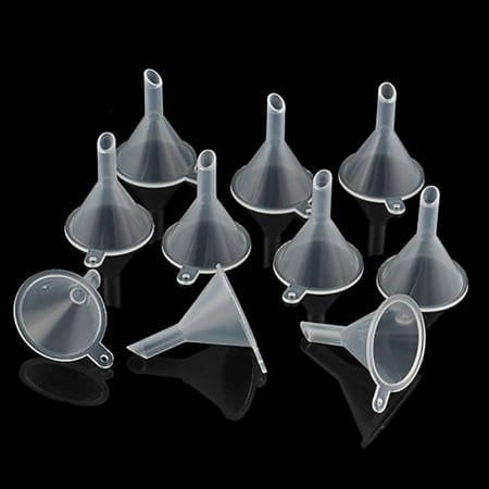 Toyfunny 10Pcs Small Plastic For Perfume Diffuser Bottle Mini Liquid Oil Funnels