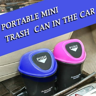 Plastic Portable Car & Van Mini Trash Can Rubbish Travel Bin Ashtray  Fireproof