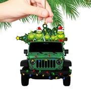 Toyfunny Christmas Tree Resin Pendant, Merry Christmas Comes From Grinchs With Heart 2022 Family Friends Holiday Atmosphere Decoration Ornaments