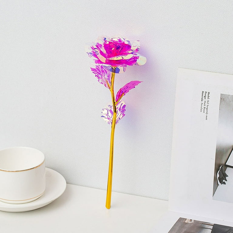 Toyfunny Colorful Luminous Rose Artificial LED Light Flower Unique