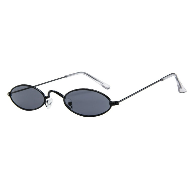 Metal frame oval store sunglasses