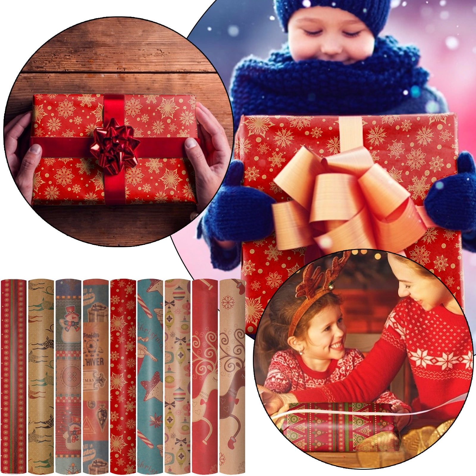 Thick Wrapping Paper Christmas Large Roll Paper Paper Paper Gift