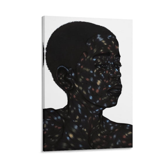 Toyin Ojih Odutola Poster Art Wall Art Poster Scroll Canvas Painting Picture Living Room Decor Home 20x30inch(50x75cm)