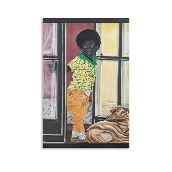 Toyin Ojih Odutola Poster Painting Artworks Canvas Poster Room Aesthetic Wall Art Prints Home Modern Decor Gifts 12x18inch(30x45cm)