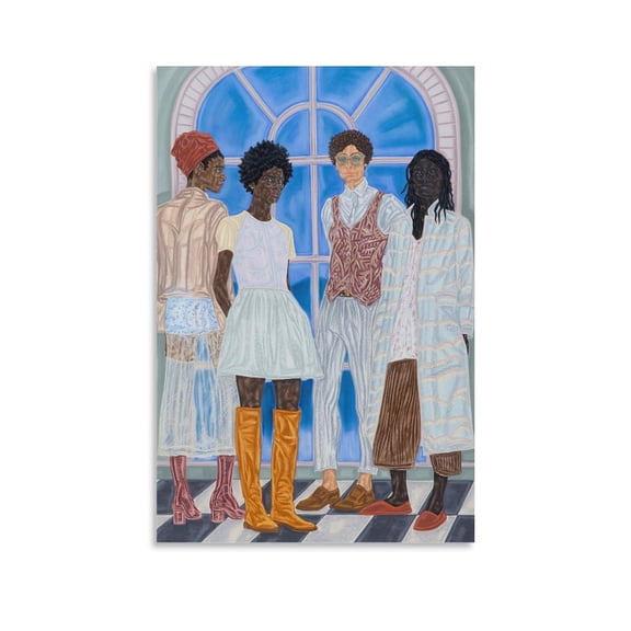Toyin Ojih Odutola Visual Artist Painting Poster Canvas Wall Art Poster Decorative Bedroom Modern Home Print Picture Artworks Posters 20x30inch(50x75cm)