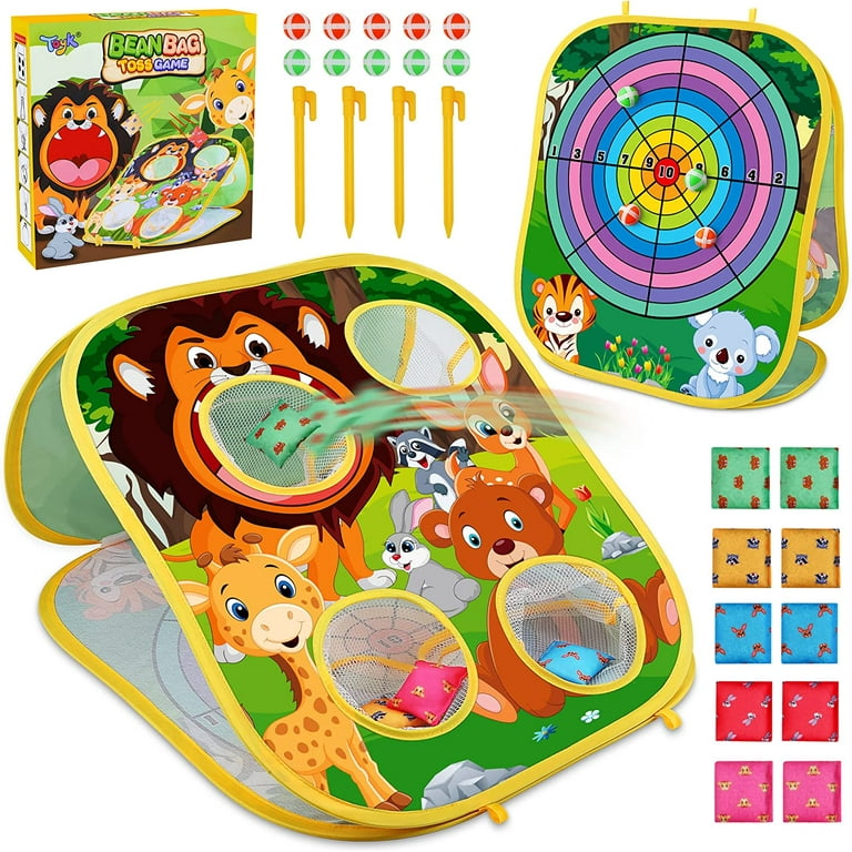 Toyk Animal Bean Bag Toss Game for Kids Great Gift Perfect for Parties