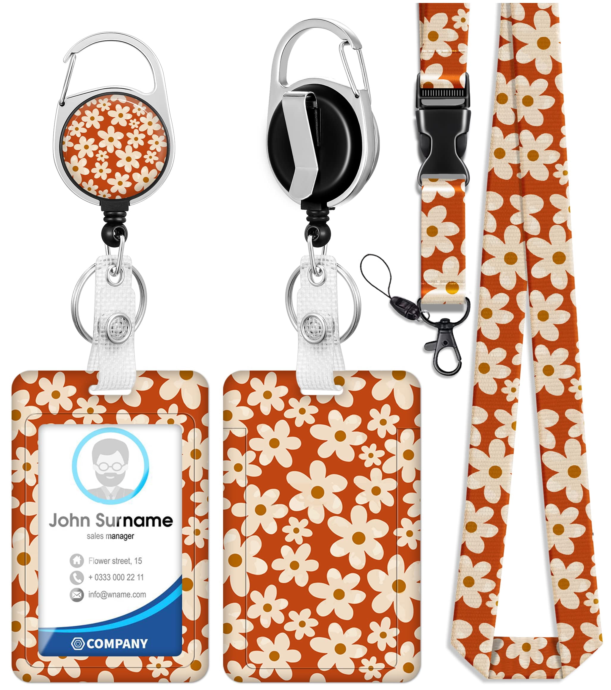 Toykee ID Badge Holder with Lanyard and Retractable Badge Reel Clip — free download