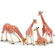 Toymany 6PCS Realistic White Tigers Figurines with Tiger Cubs, 2-6" Jungle Animals Figures Family Set Includes Baby Tigers, Educational Toy Cake Toppers Christmas Birthday Gift for Kids Toddlers