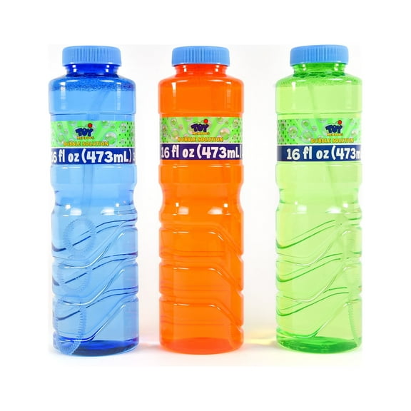 Toymendous 16 oz Bubble Solution with Wand, 1 Pack for Children Ages 3+