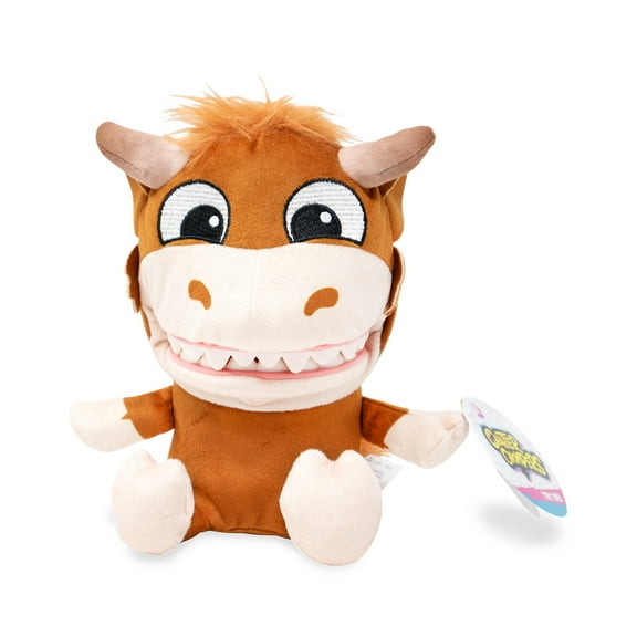 Chatter Chompers Highland Cow Plush 6.5", Interactive Collectible Toy, Funny Sound Effects, Ages 3+