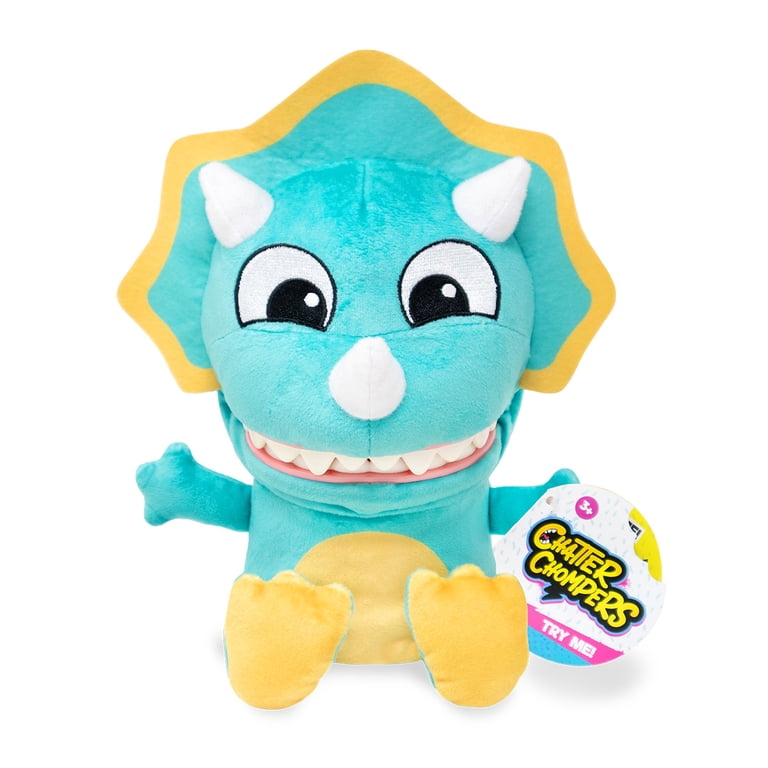 Chatter Chompers Triceratops Plush 6.5
