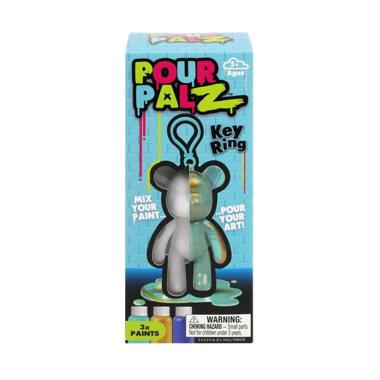Pour Palz Paint Bear Keyring 3.2