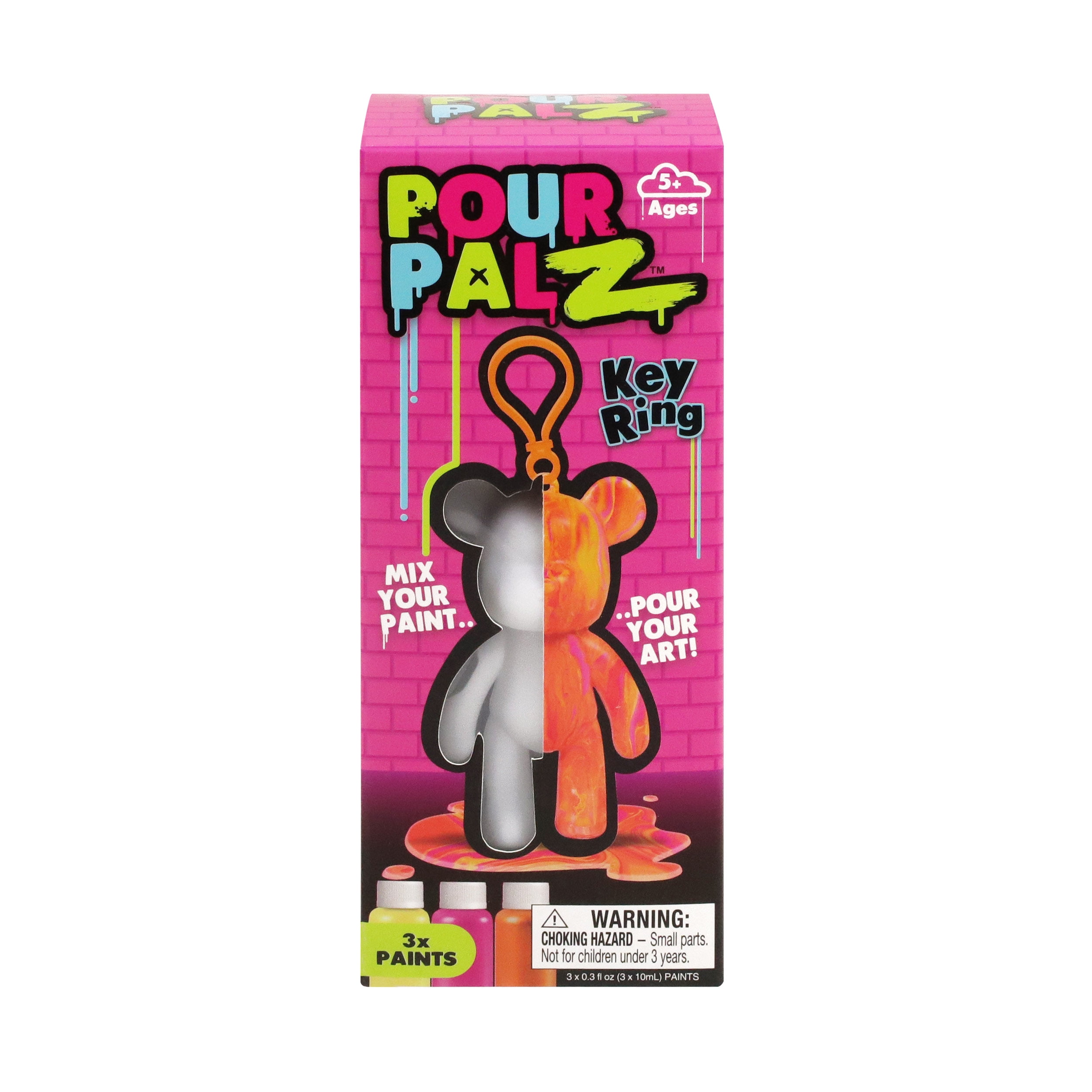 Pour Palz Paint Bear Keyring 3.2