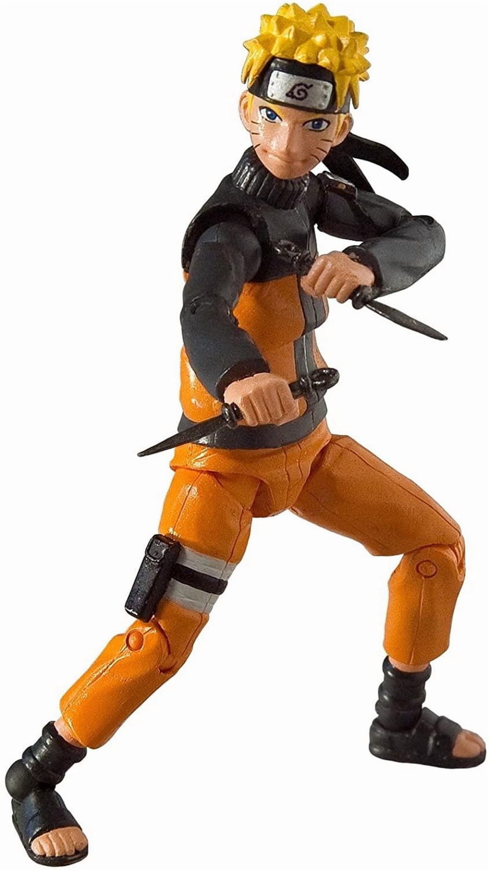 Toynami Naruto Shippuden Poseable Action Figure Set, 7 Articulated 