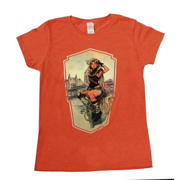 Toynk Lola XOXO Women Orange T-Shirt | 3XL Female