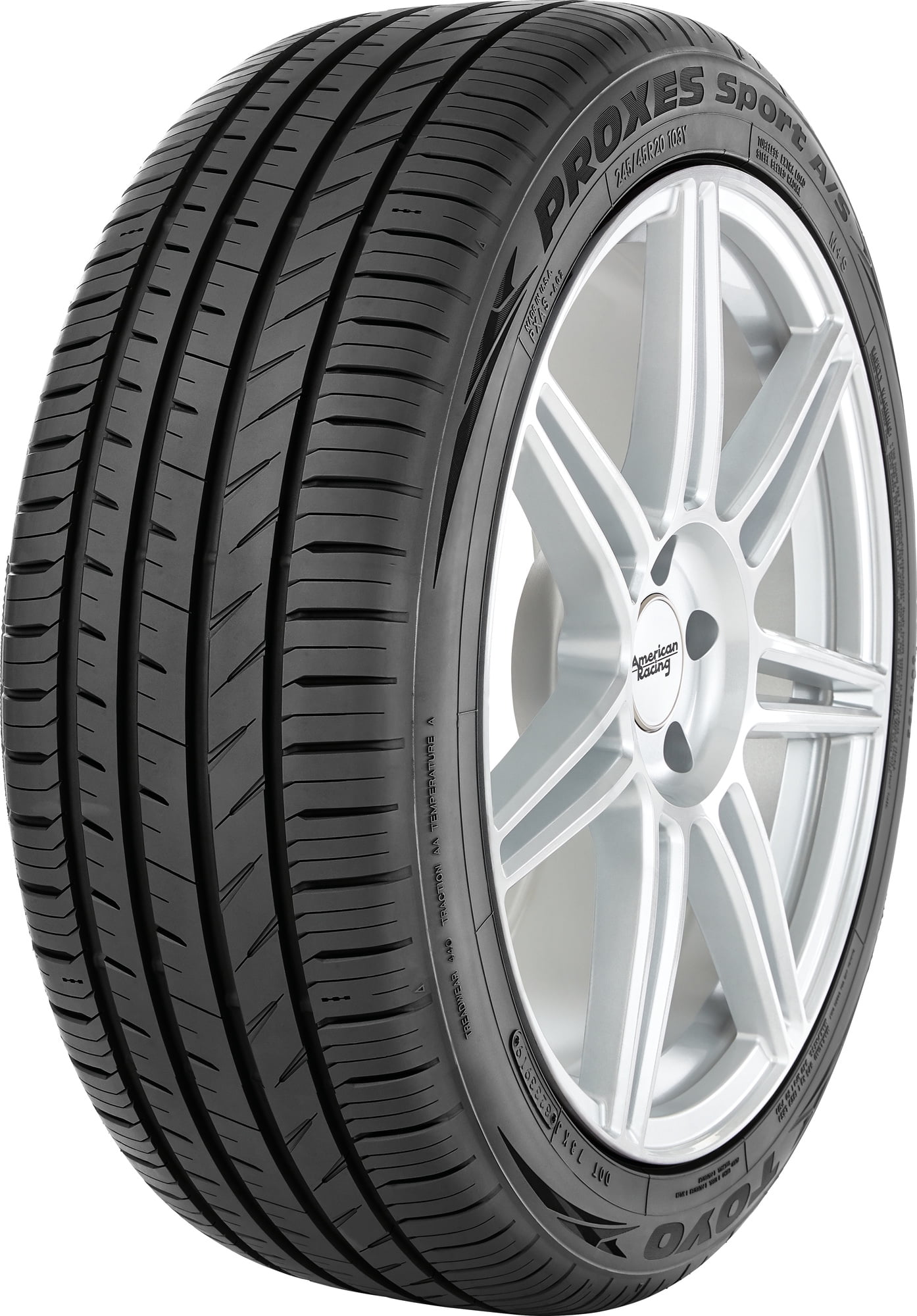 Toyo Proxes Sport A/S 255/40R19 100Y Passenger Tire Fits: 2014 Ford Mustang GT, 2015-23 Ford Mustang EcoBoost Premium