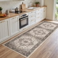 thumbnail image 1 of Toyoso 3x7 Runner Rug Traditional Oriental Boho Grey Brown Soft Low Pile Machine Washable Area Rug For Hallway Entryway Bedside Indoor Long Carpet, 1 of 8