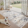 thumbnail image 1 of Toyoso 2x8 Washable Runner Rug Abstract Modern Blue Beige Low Pile Machine Washable Area Rug Non Slip For Kitchen Hallway Entryway Laundry Room Mudroom Home Decor, 1 of 9