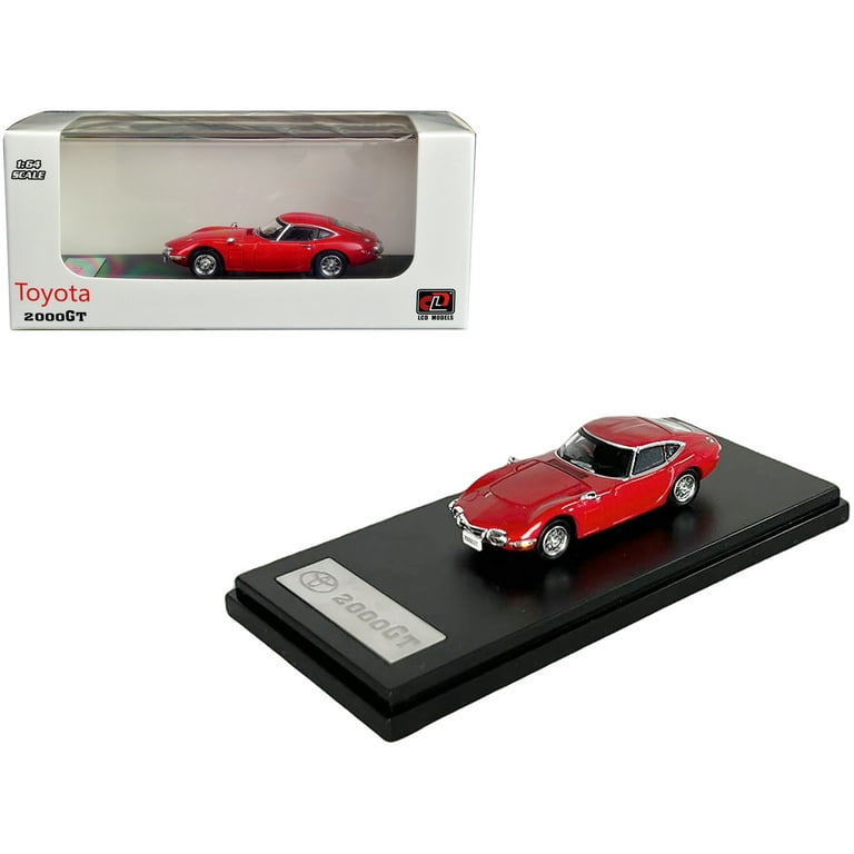 Toyota 2000GT RHD (Right Hand Drive) Red 1/64 Diecast Model Car by