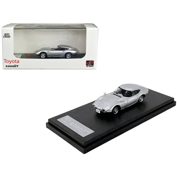 Toyota 2000GT RHD (Right Hand Drive) Silver Metallic 1/64 Diecast Model Car by LCD Models