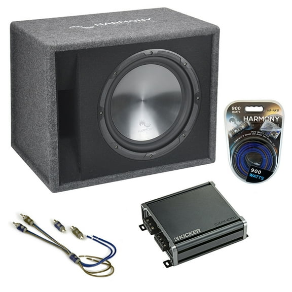 Toyota 4-Runner 96-17 Harmony Single 12" Loaded Sub Box Enclosure & CXA400.1 Amp