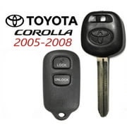 Toyota 44D Transponder DOT Chip Key + 3 Button Remote GQ43VT14T VLS