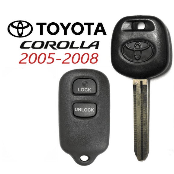 Toyota 44D Transponder DOT Chip Key + 3 Button Remote GQ43VT14T VLS