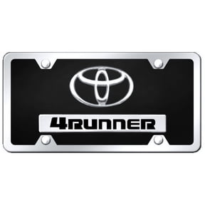 Toyota 4Runner 3D Chrome Logo Mirror Chrome License Plate Official Licensed