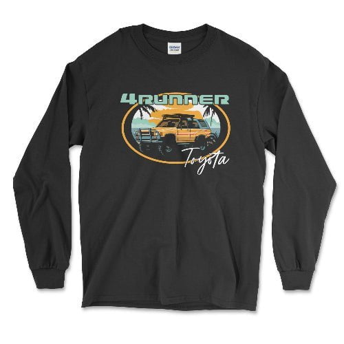 Toyota 4Runner Beach Lifestyle Retro Long Sleeve Tee
