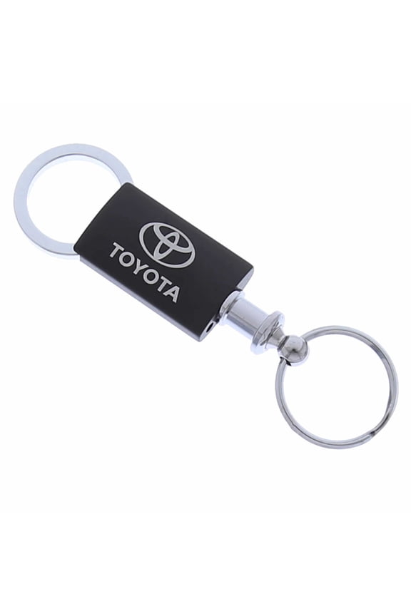Toyota Anodized Aluminum Valet Key Chain (Black)