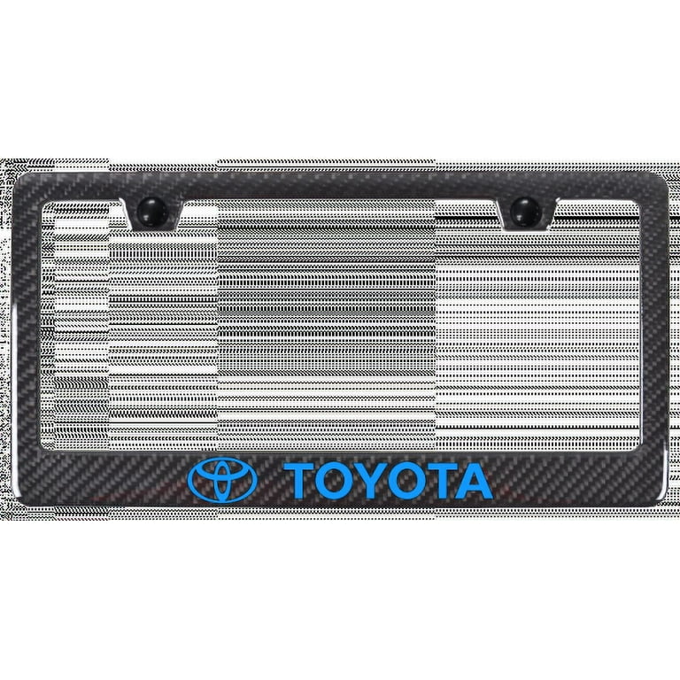 Toyota License Plate Frame Metal (Matte Black In Color) White Letterin – Patti's Creation Shop - Foto 3