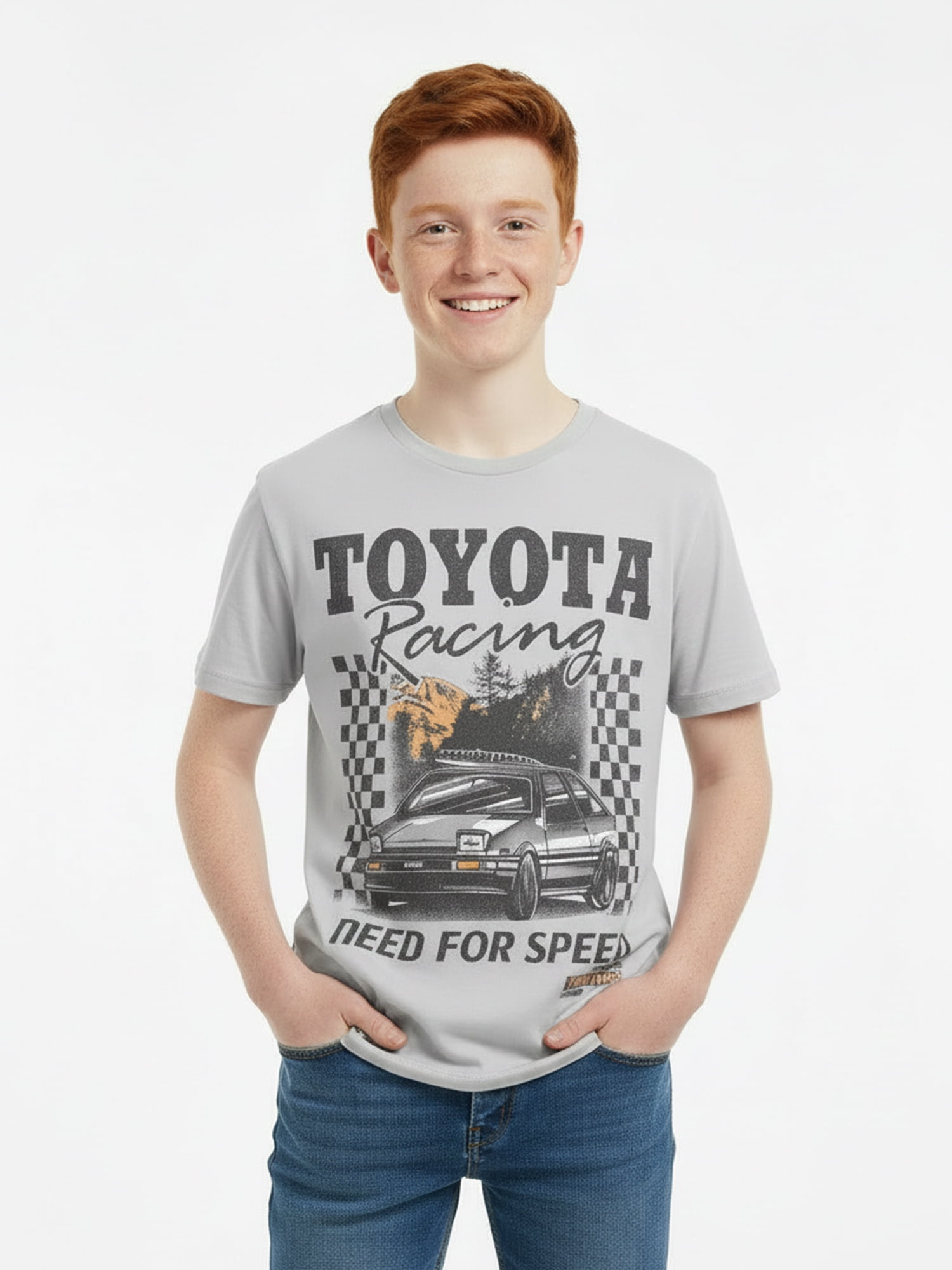 Toyota Boys' & Big Boys' Graphic Tee with Short Sleeves, Sizes 4-18