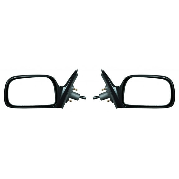 For Toyota Camry 1997 98 99 00 2001 Door Mirror Driver and Passenger Side | Pair | Manual | Gloss | Replacement For TO1320152, TO1321152 | 87940AA030, 87910AA030