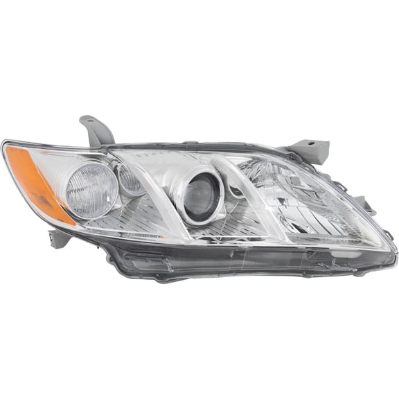 For Toyota Camry 2007 2008 2009 Headlight Passenger Side | CAPA Certified | Clear Lens | Composite | LX/XLE Model | Replacement For TO2519105, TO2519105C | 8113006202