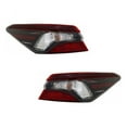 thumbnail image 1 of For Toyota Camry 2021 2022 2023 2024 Tail Light Driver and Passenger Side | Pair | Outer | CAPA | LED | Red/Clear Lens | LE/SE/TRD/Hybrid LE/SE Models TO2804159, TO2805159 | 81560-06A20, 81550-06A20, 1 of 5