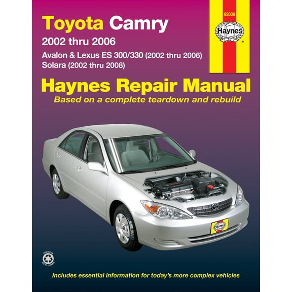 Toyota Camry, Avalon, Lexus ES 300/330 (02-06) & Toyota Solara (02-08) Haynes Repair Manual ^