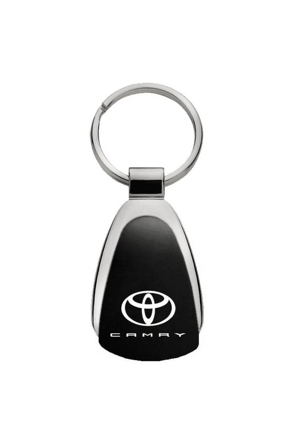 Camry Black Teardrop Key Fob Keychain