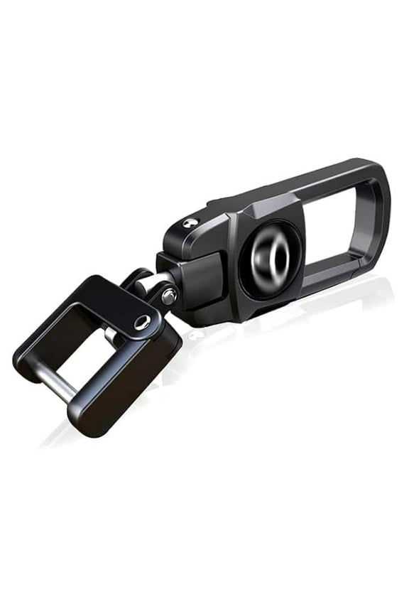 Toyota Car Keychain, Premium Metal Keyring with Rotating Design, Black