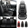 thumbnail image 1 of For Toyota Car Seat Covers 5-Seats,Front Rear Seat Full Set for 2000-2024 Toyota RAV4 Prius Echo Avalon Black/Gray,Premium Pu Leather Auto Cushion Protector, 1 of 12