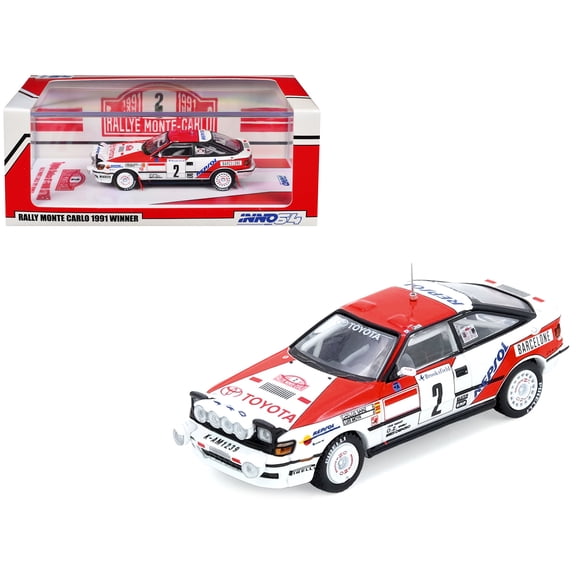 Toyota Celica GT-Four (ST165) #2 Winner "Rally Monte Carlo" (1991) 1/64 Diecast Model Car by Inno Models