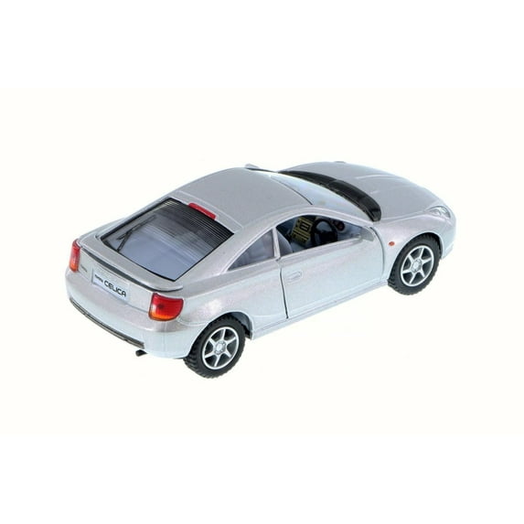 Toyota Celica, Silver - Kinsmart 5038D - 1/34 Scale Diecast Model Toy Car (Brand New but NO BOX)